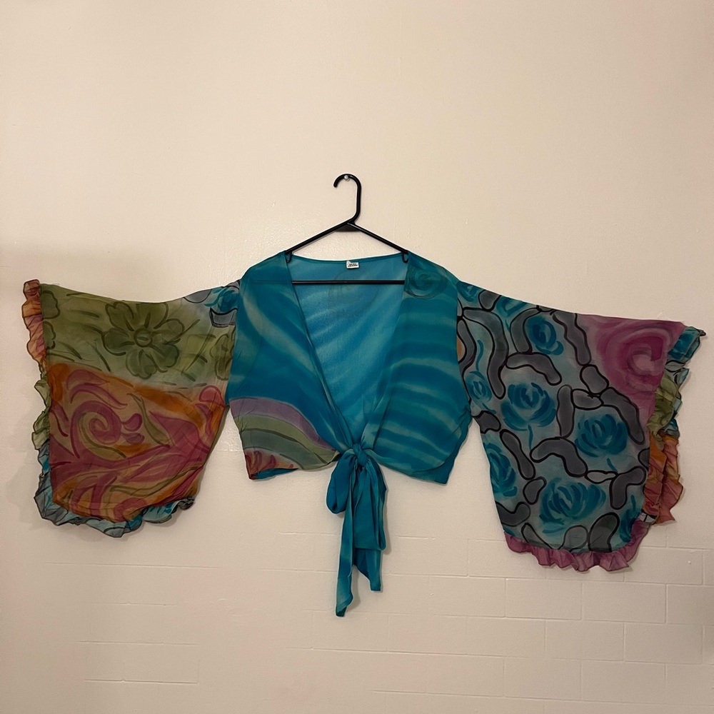 SILK Stevie Nicks Style Bell Sleeve Top